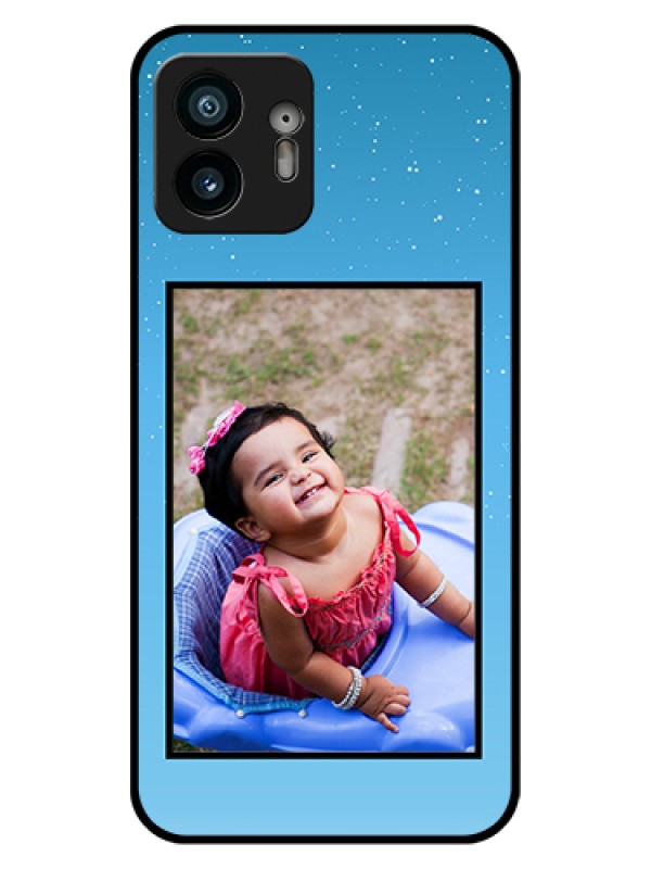 Custom Nothing Phone 2 Custom Glass Phone Case - Wave Pattern Colorful Design
