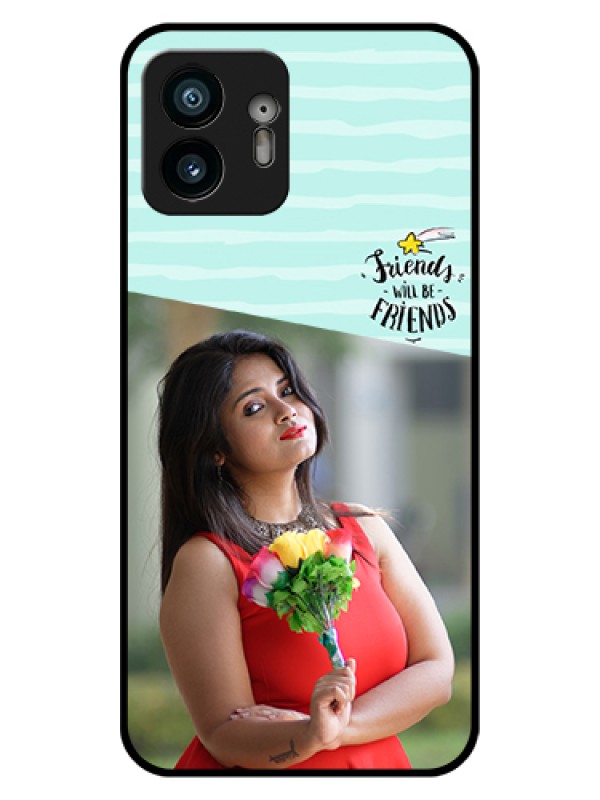 Custom Nothing Phone 2 Custom Glass Phone Case - Friends Picture Icon Design