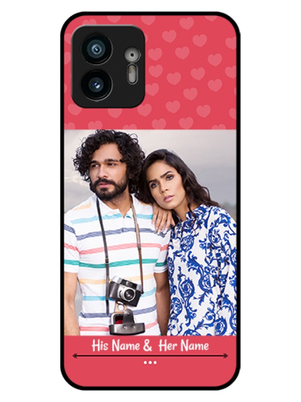 Custom Nothing Phone 2 Custom Glass Phone Case - Simple Love Design