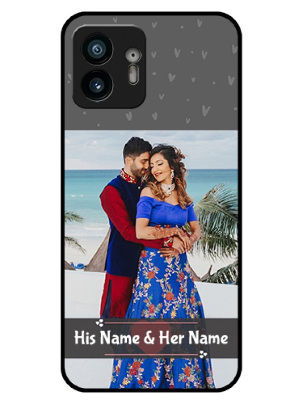 Custom Nothing Phone 2 Custom Glass Phone Case - Buy Love Design With Photo Online