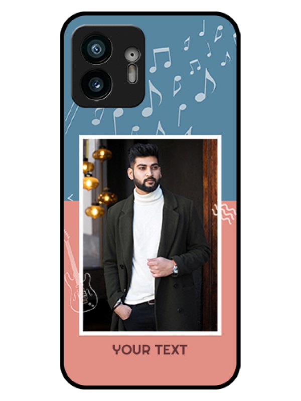 Custom Nothing Phone 2 Custom Glass Phone Case - With Color Musical Note Design