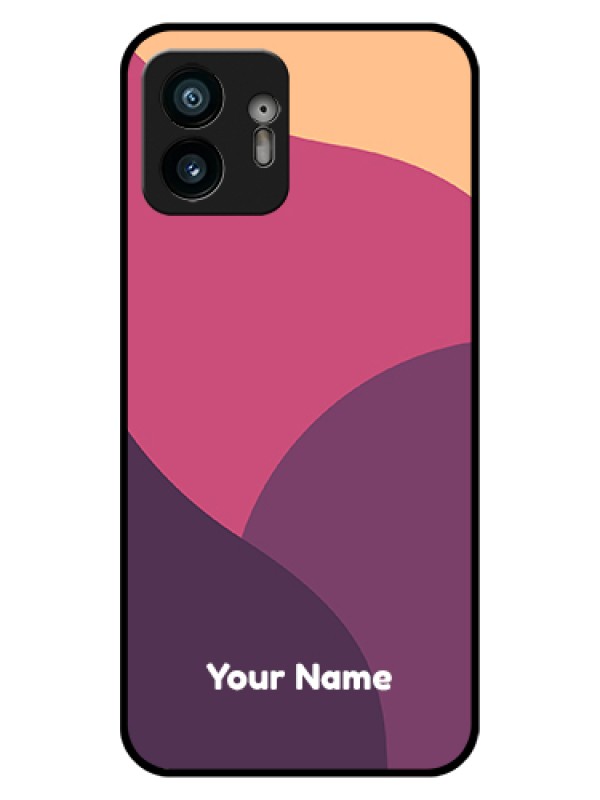 Custom Nothing Phone 2 Custom Glass Phone Case - Mixed Multi - Colour Abstract Art Design