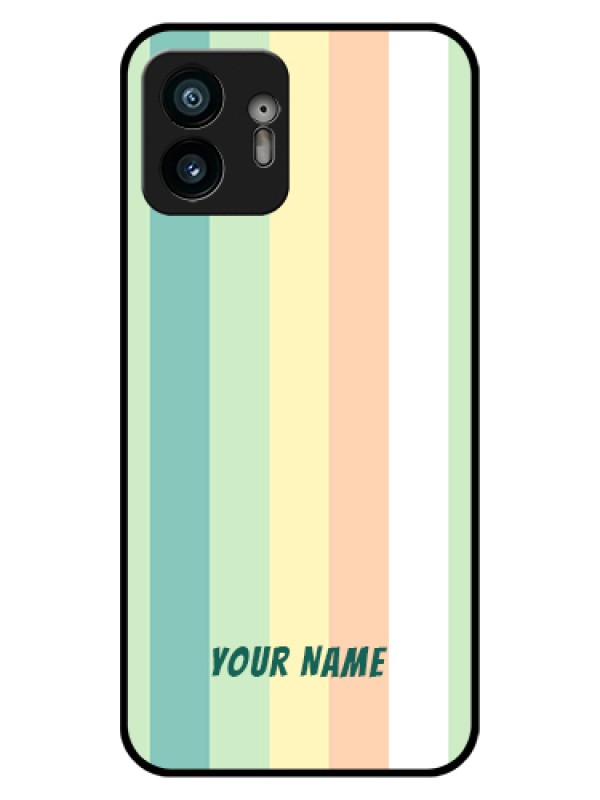 Custom Nothing Phone 2 Custom Glass Phone Case - Multi - Colour Stripes Design