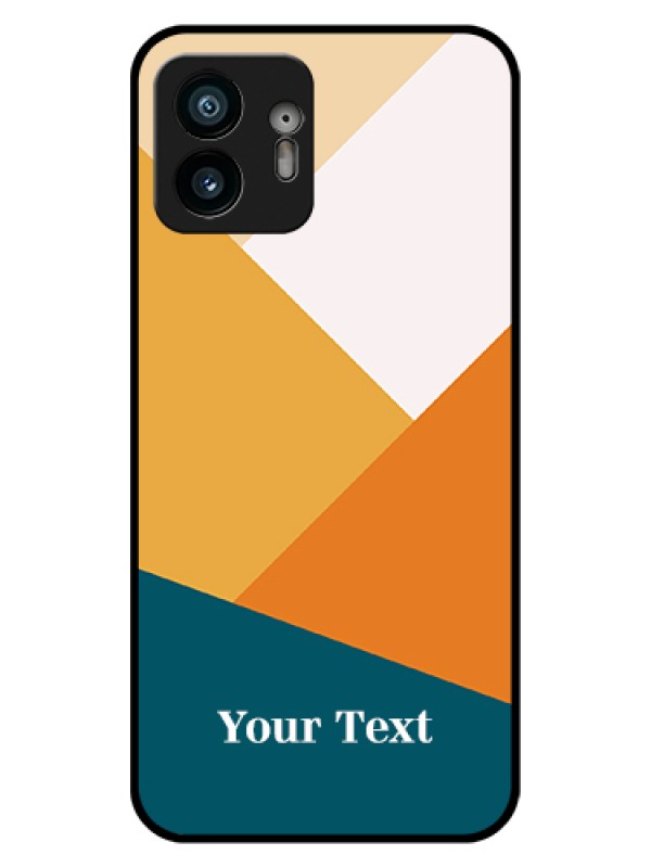 Custom Nothing Phone 2 Custom Glass Phone Case - Stacked Multi - Colour Design