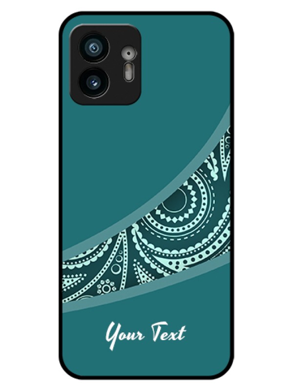 Custom Nothing Phone 2 Custom Glass Phone Case - Semi Visible Floral Design