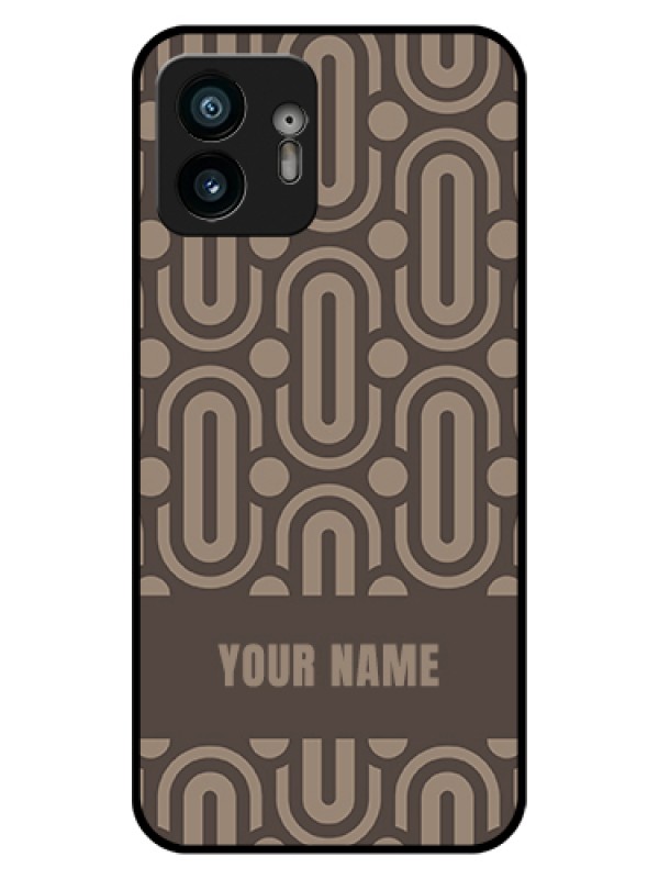 Custom Nothing Phone 2 Custom Glass Phone Case - Captivating Zero Pattern Design