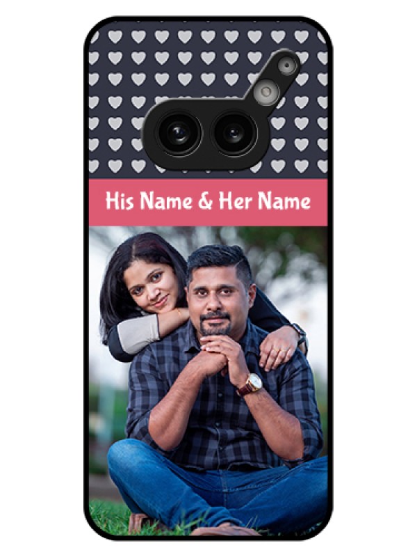 Custom Nothing Phone 2A 5G Custom Glass Phone Case - Love Symbols Design