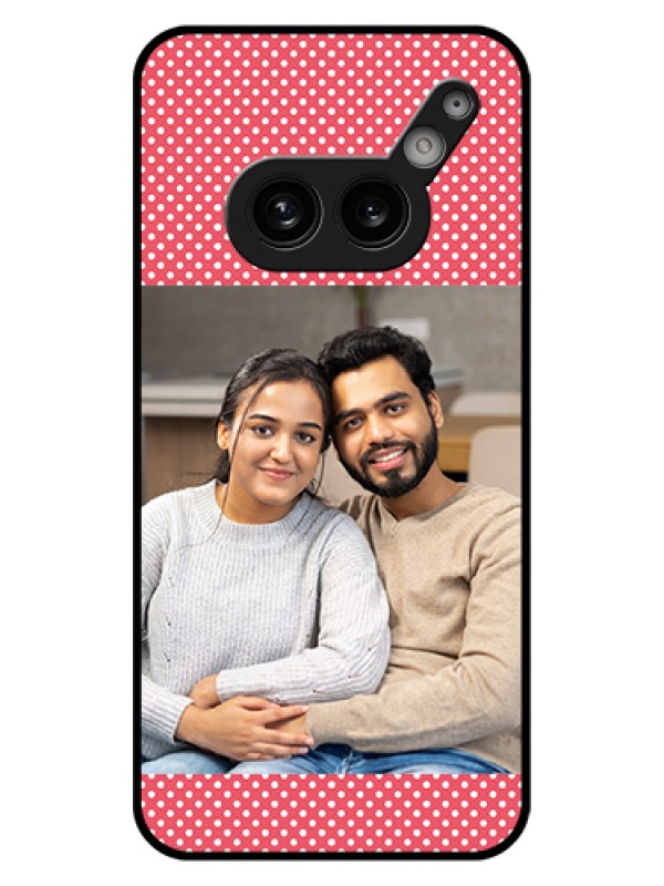 Custom Nothing Phone 2A 5G Custom Glass Phone Case - White Dotted Design