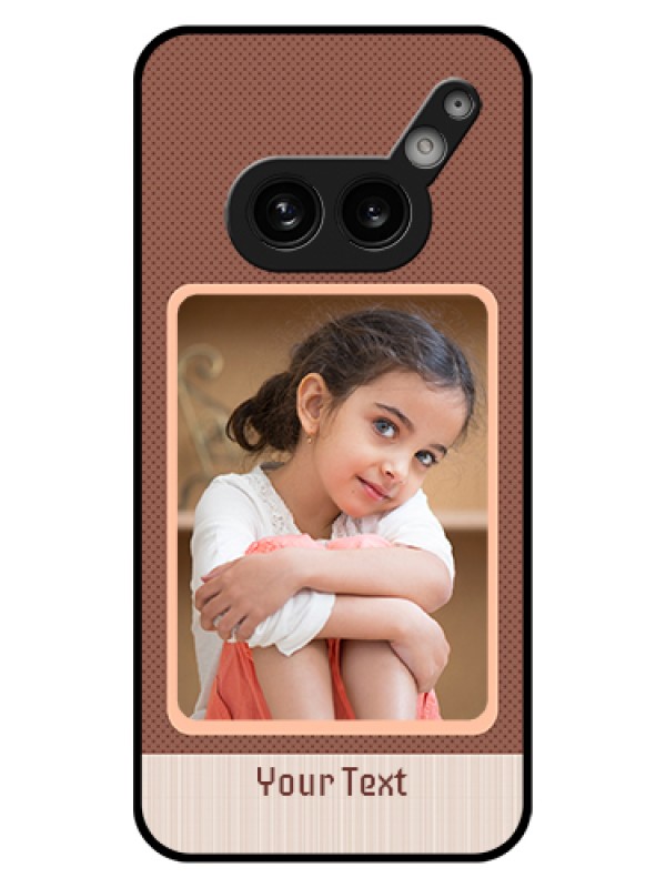 Custom Nothing Phone 2A 5G Custom Glass Phone Case - Simple Pic Upload Design
