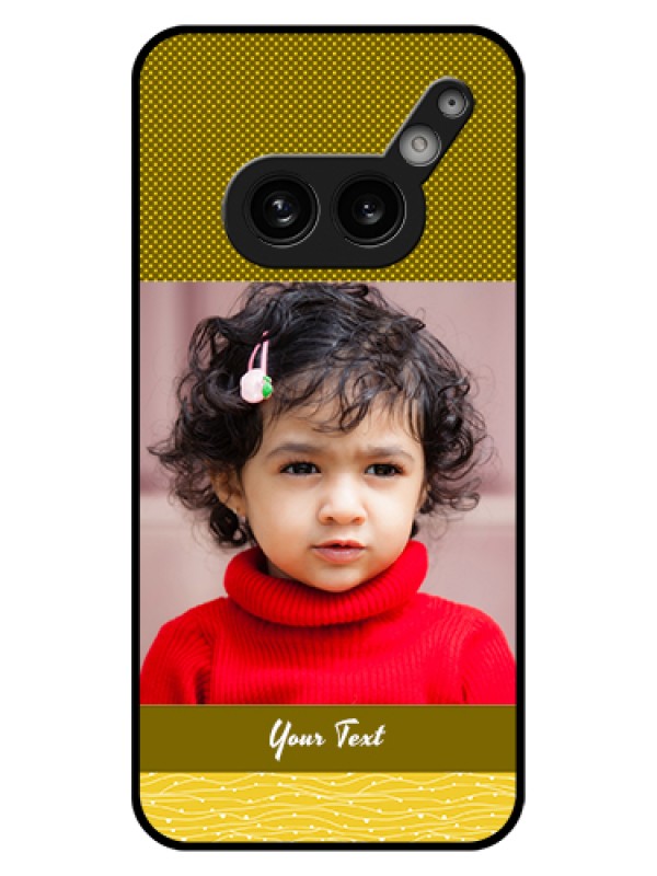 Custom Nothing Phone 2A 5G Custom Glass Phone Case - Simple Green Color Design