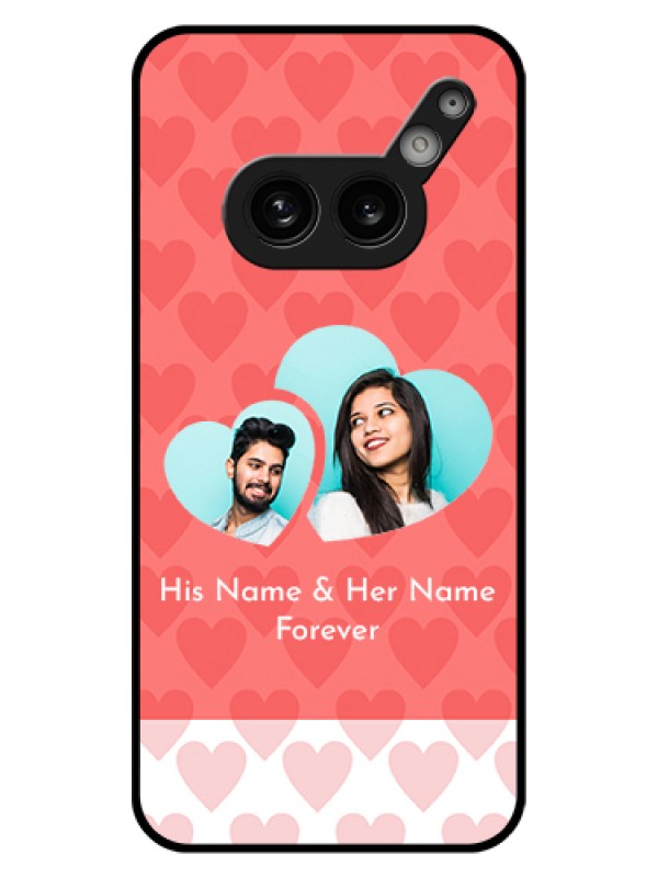 Custom Nothing Phone 2A 5G Custom Glass Phone Case - Couple Pic Upload Design