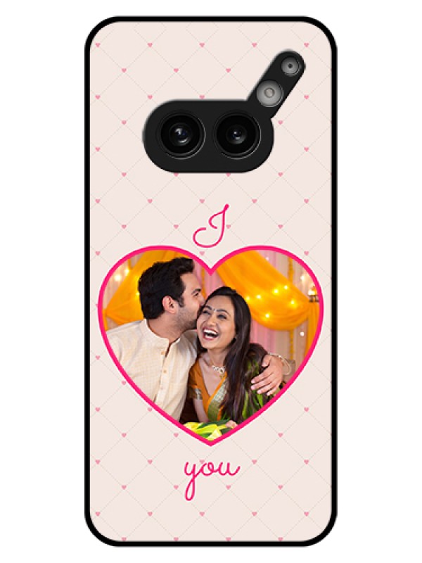 Custom Nothing Phone 2A 5G Custom Glass Phone Case - Heart Shape Design