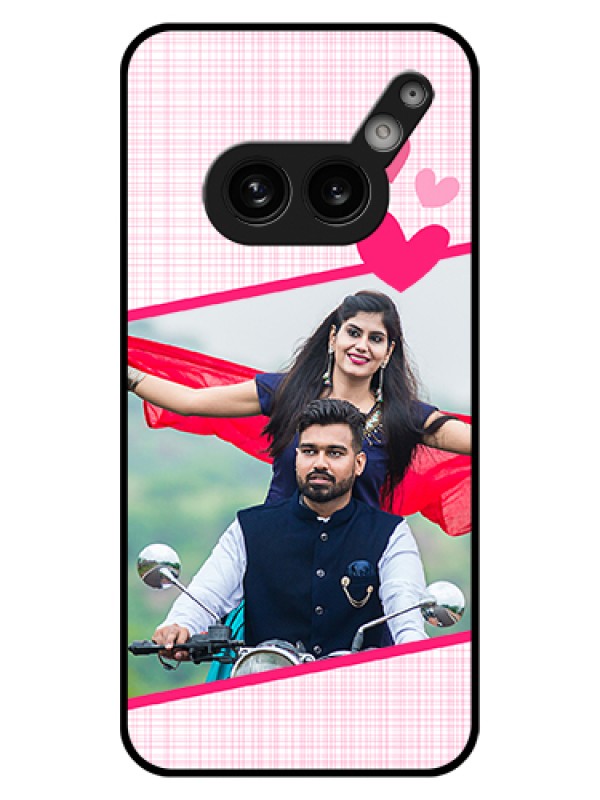 Custom Nothing Phone 2A 5G Custom Glass Phone Case - Love Shape Heart Design