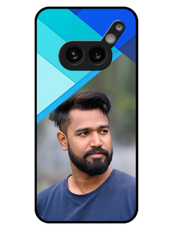 Custom Nothing Phone 2A 5G Custom Glass Phone Case - Blue Pattern Design