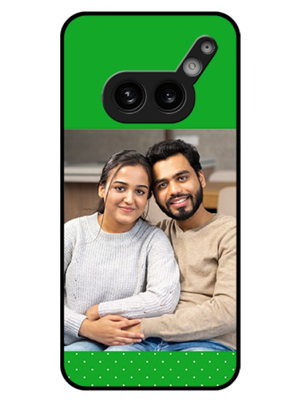 Custom Nothing Phone 2A 5G Custom Glass Phone Case - Green Pattern Design