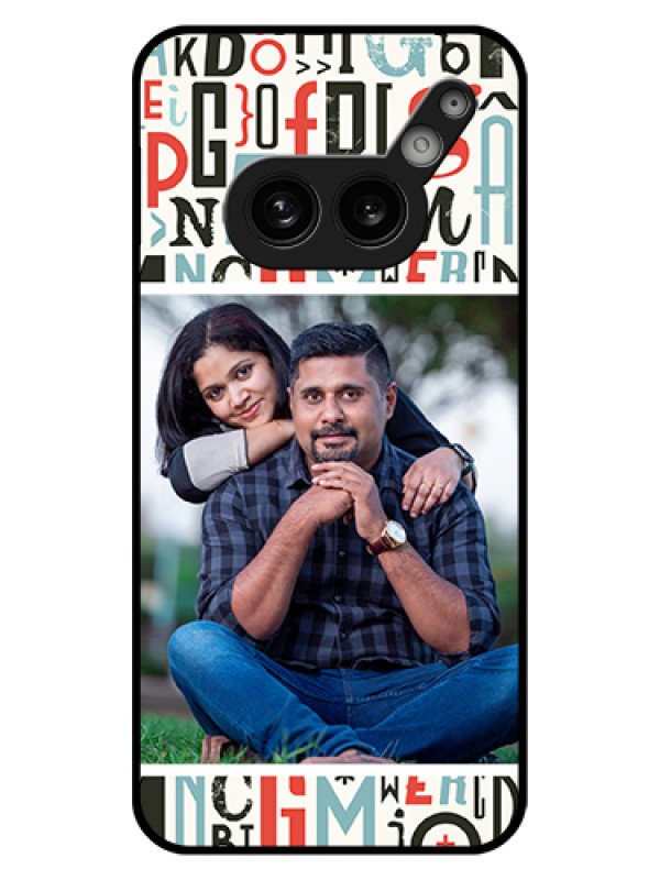 Custom Nothing Phone 2A 5G Custom Glass Phone Case - Alphabet Design