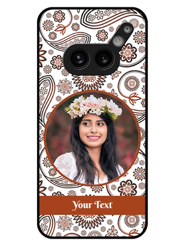 Custom Nothing Phone 2A 5G Custom Glass Phone Case - Abstract Flower Design