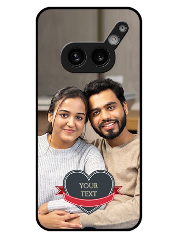 Custom Nothing Phone 2A 5G Custom Glass Phone Case - Just Married Couple Design