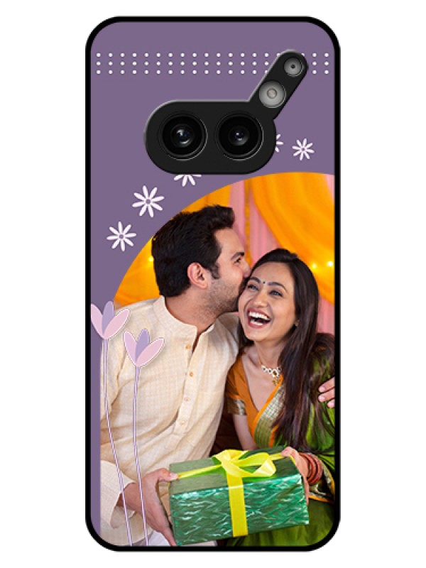 Custom Nothing Phone 2A 5G Custom Glass Phone Case - Lavender Flowers Design