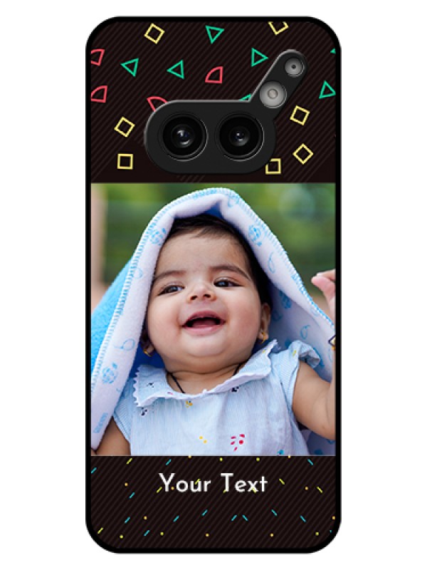 Custom Nothing Phone 2A 5G Custom Glass Phone Case - With Confetti Birthday Design