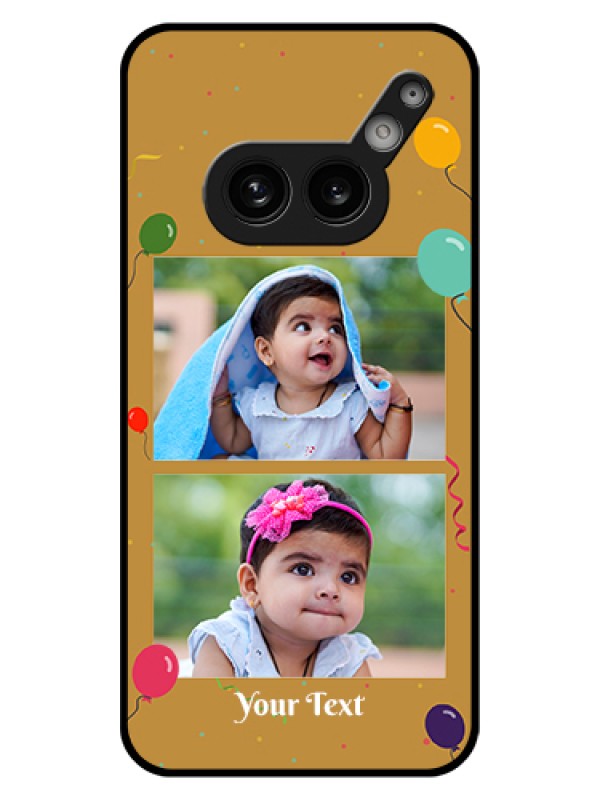 Custom Nothing Phone 2A 5G Custom Glass Phone Case - Image Holder With Birthday Celebrations Design