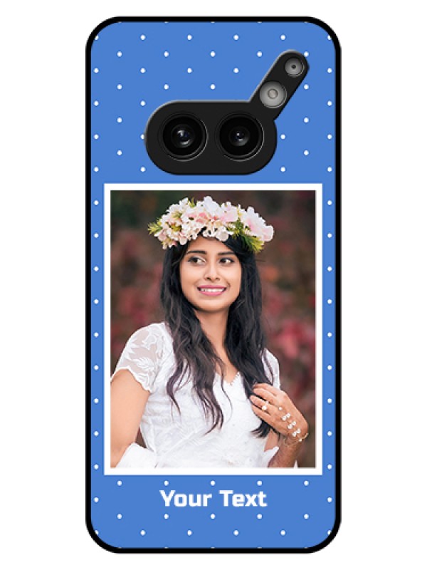 Custom Nothing Phone 2A 5G Custom Glass Phone Case - Polka Dots Design