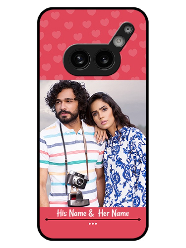 Custom Nothing Phone 2A 5G Custom Glass Phone Case - Simple Love Design