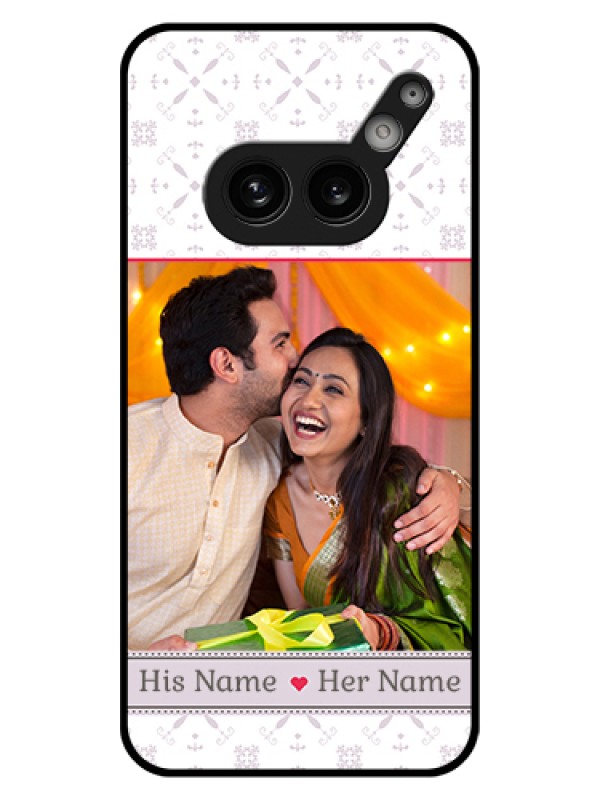 Custom Nothing Phone 2A 5G Custom Glass Phone Case - With Photo And Ethnic Design