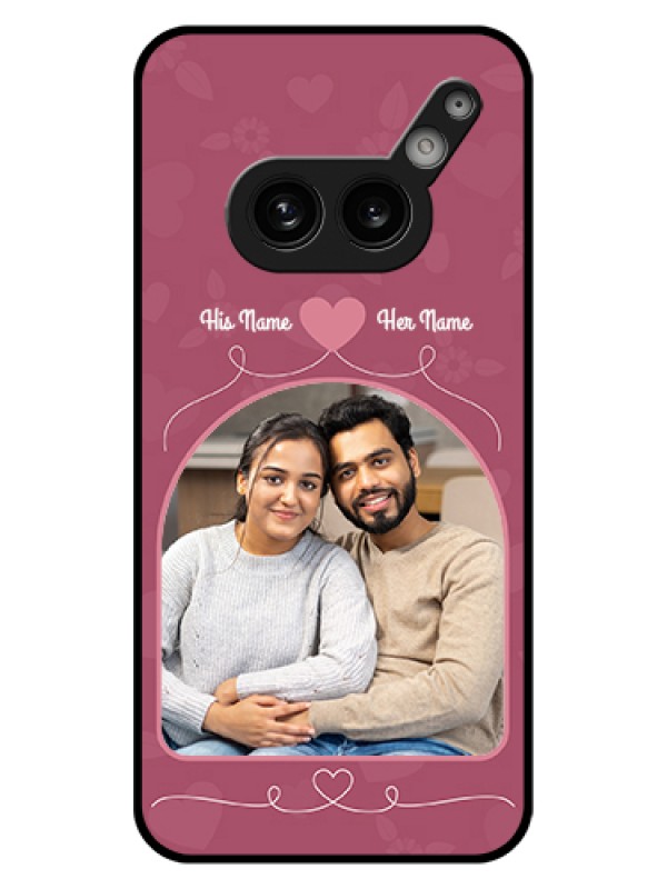 Custom Nothing Phone 2A 5G Custom Glass Phone Case - Love Floral Design