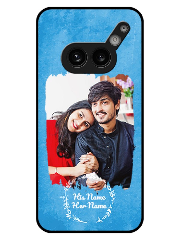 Custom Nothing Phone 2A 5G Custom Glass Phone Case - Blue Color Vintage Design
