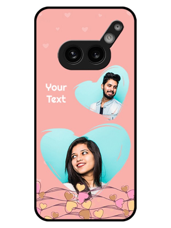 Custom Nothing Phone 2A 5G Custom Glass Phone Case - Love Doodle Design