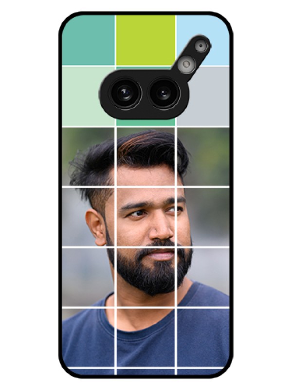 Custom Nothing Phone 2A 5G Custom Glass Phone Case - With White Box Pattern