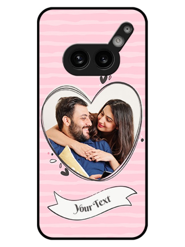 Custom Nothing Phone 2A 5G Custom Glass Phone Case - Vintage Heart Design