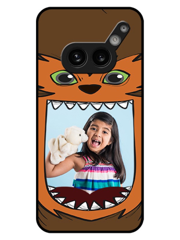 Custom Nothing Phone 2A 5G Custom Glass Phone Case - Owl Monster Back Case Design