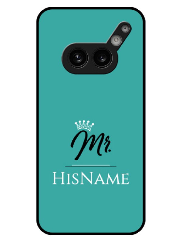 Custom Nothing Phone 2A 5G Custom Glass Phone Case - Mr With Name Design