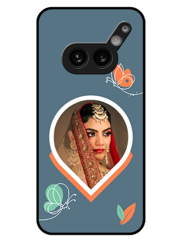 Custom Nothing Phone 2A 5G Custom Glass Phone Case - Droplet Butterflies Design