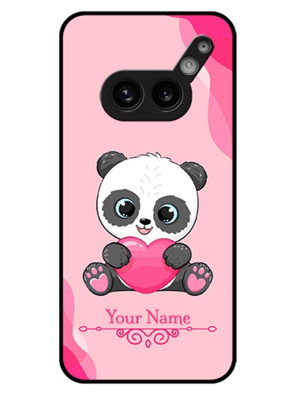 Custom Nothing Phone 2A 5G Custom Glass Phone Case - Cute Panda Design