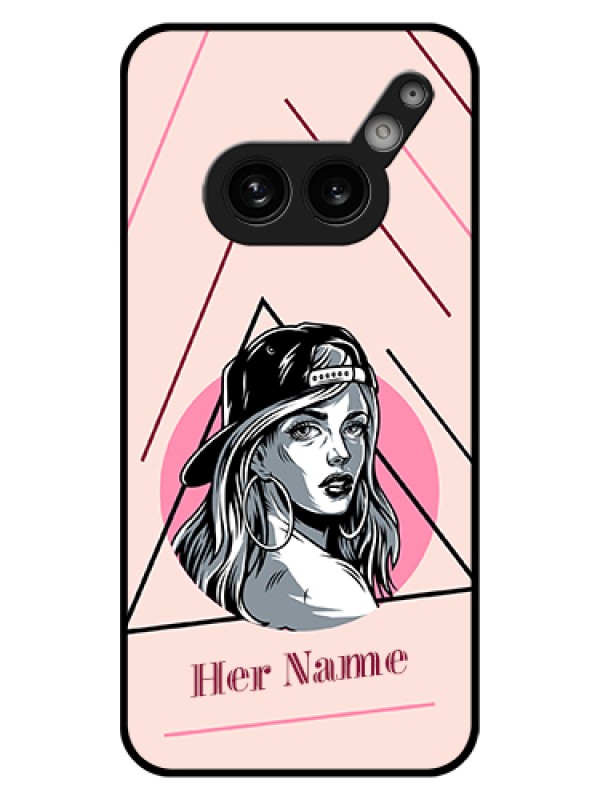 Custom Nothing Phone 2A 5G Custom Glass Phone Case - Rockstar Girl Design