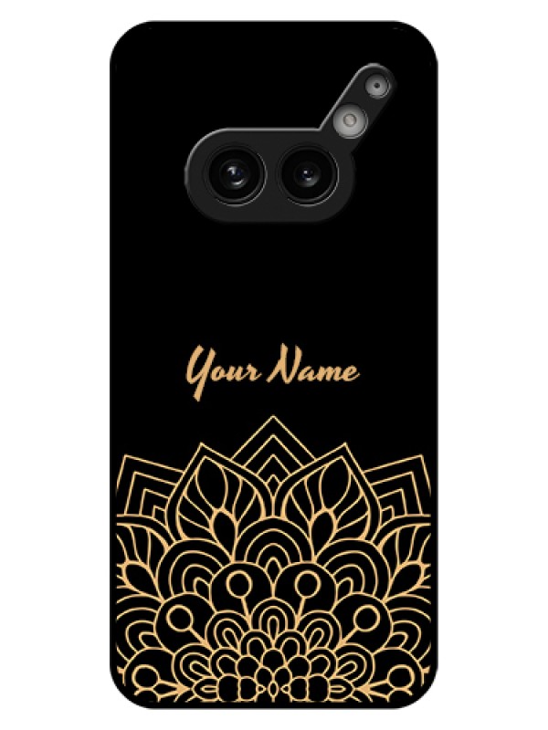 Custom Nothing Phone 2A 5G Custom Glass Phone Case - Golden Mandala Design