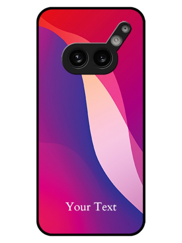 Custom Nothing Phone 2A 5G Custom Glass Phone Case - Digital Abstract Overlap Design