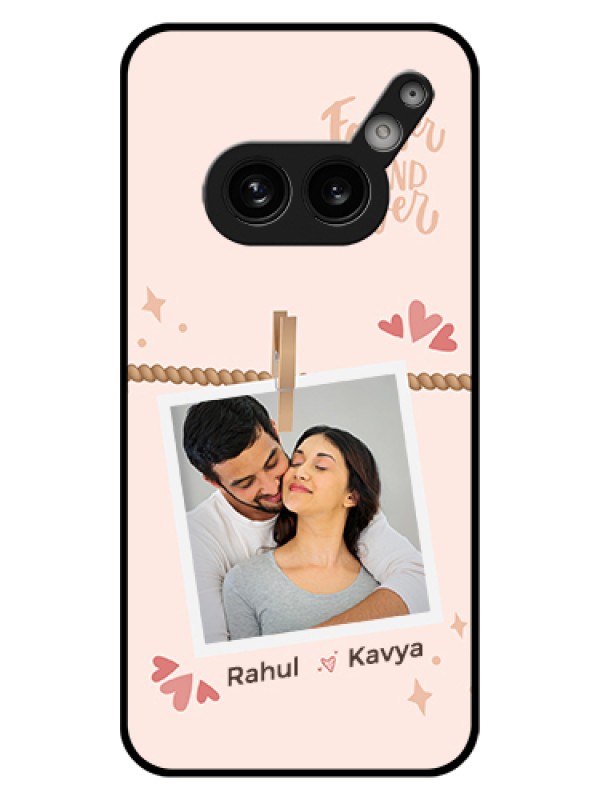 Custom Nothing Phone 2A 5G Custom Glass Phone Case - Forever And Ever Love Design