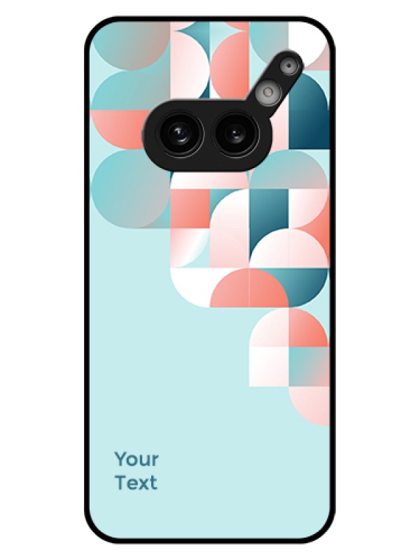 Custom Nothing Phone 2A 5G Custom Glass Phone Case - Stylish Semi - Circle Pattern Design