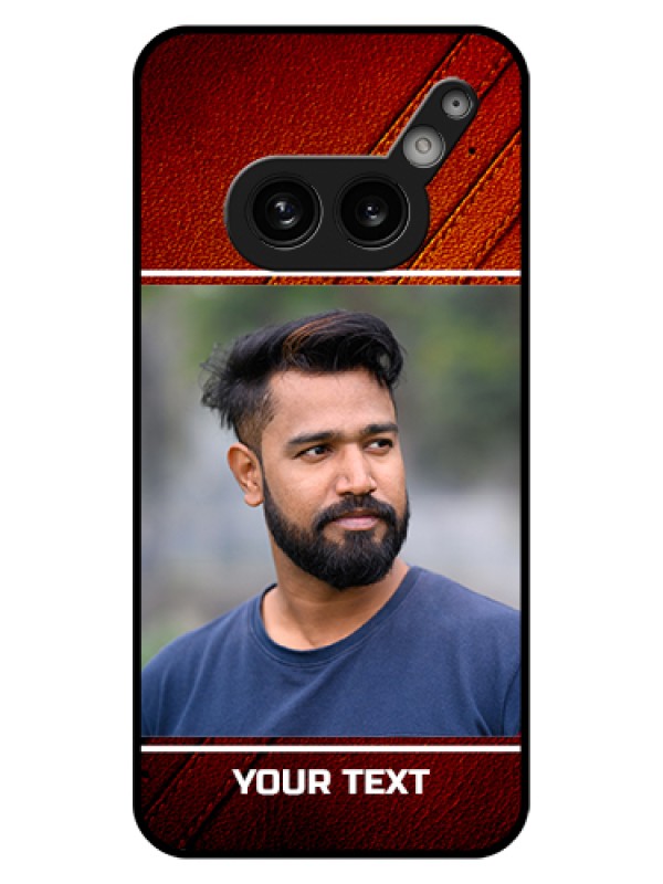 Custom Nothing Phone 2A Plus Custom Glass Phone Case - Leather Phone Case Design