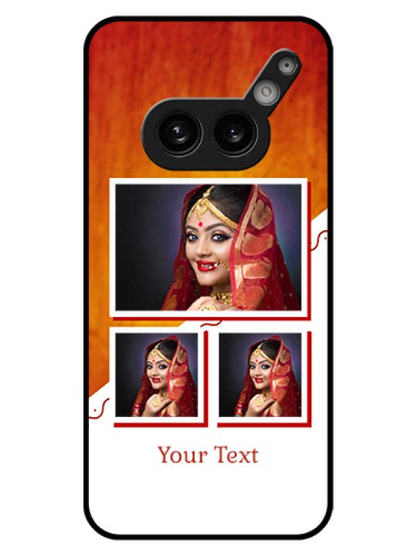 Custom Nothing Phone 2A Plus Custom Glass Phone Case - Wedding Memories Design