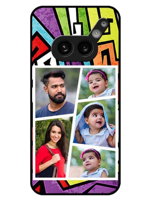 Custom Nothing Phone 2A Plus Custom Glass Phone Case - Graffiti Pattern Design
