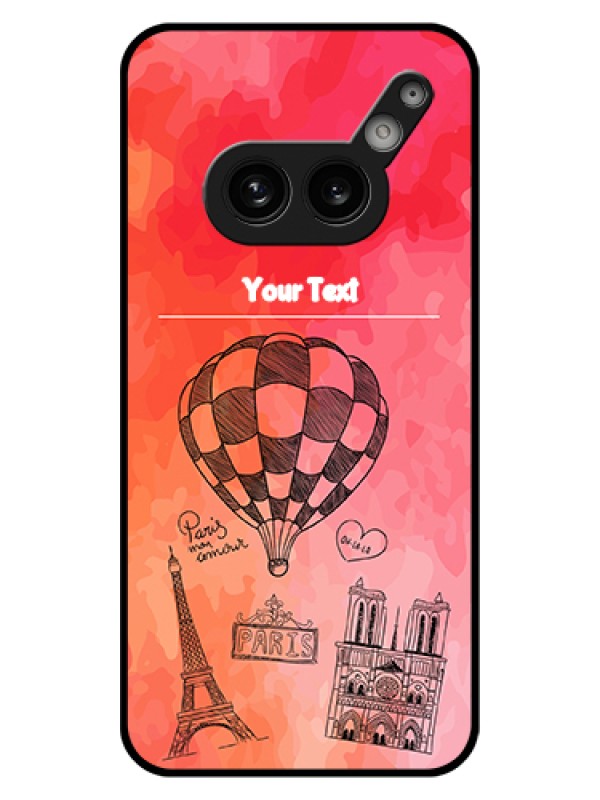 Custom Nothing Phone 2A Plus Custom Glass Phone Case - Paris Theme Design
