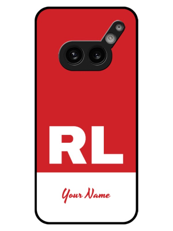Custom Nothing Phone 2A Plus Custom Glass Phone Case - Dual Tone Custom Text Design