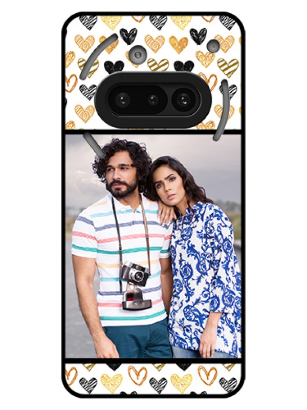 Custom Nothing Phone 3A 5G Custom Glass Phone Case - Love Symbol Design