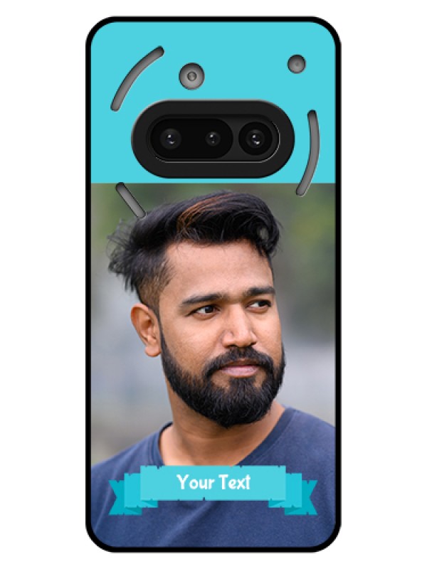 Custom Nothing Phone 3A 5G Custom Glass Phone Case - Blue Color Design