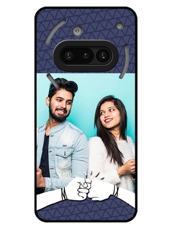 Custom Nothing Phone 3A 5G Custom Glass Phone Case - With Best Friends Design